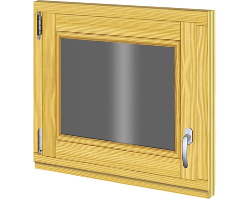Holzfenster Fichte 680x580 mm DIN Links
