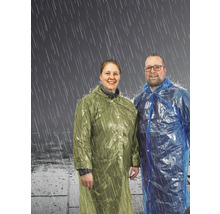 Zwei Personen mit Regenmänteln im Regen