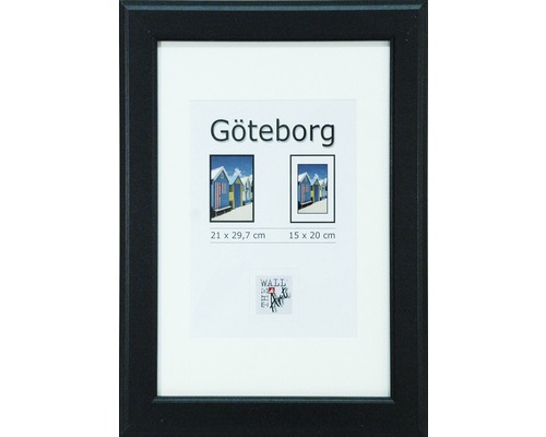 Bilderrahmen Holz Göteborg schwarz (DIN HORNBACH | 21x29,7 cm A4)