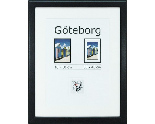 Bilderrahmen Holz Göteborg schwarz HORNBACH 40x50 cm 
