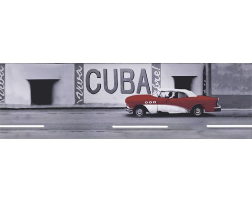 Siebdruckspiegel Streets of Cuba 140x50 cm