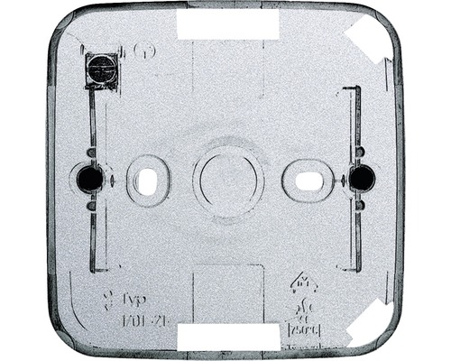 Busch-Jaeger 1701-83 Aufputz-Gehäuse 1-fach für Einsätze Future Linear alusilber Unterputzdose zur Installation von Elektrokomponenten