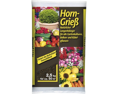 Horngrieß Naturdünger organischer Dünger 2,5 kg für ca. 50 qm
