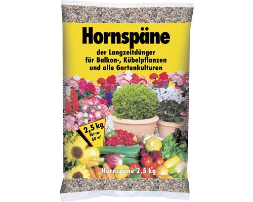 Hornspäne organischer Langzeitdünger Universaldünger 2,5 kg für ca. 50 m²