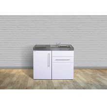 Stengel-Küchen Miniküche mit Geräten Premiumline 110 cm weiß glänzend vormontiert Variante rechts 1011000263100