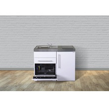 Stengel-Küchen Miniküche mit Geräten Premiumline 110 cm Frontfarbe weiß glänzend Korpusfarbe weiß montiert-thumb-0