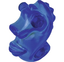 Blauer, geformter Hundekopf-Kauspielzeug aus Gummi