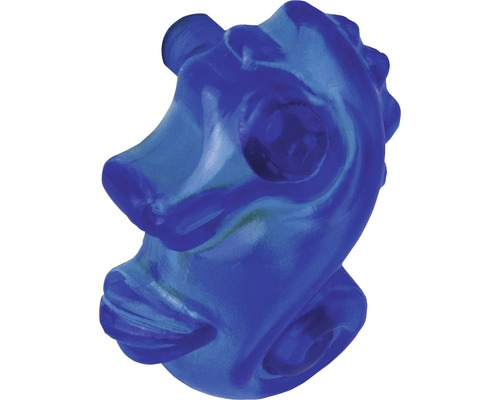 Kinder Möbelknopf Seepferdchen Kunststoff blau Lochabstand 32 mm LxBxH 37/52/27 mm Blauer, geformter Hundekopf-Kauspielzeug aus Gummi
