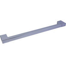 Möbelgriff Metall + Folie glanz/chrom Lochabstand 256 mm LxH 296/36 mm
