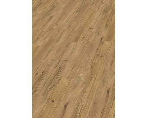 Nahaufnahme eines Laminatbodens in Holzoptik