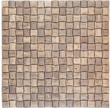 Mosaikfliese aus Naturstein mit quadratischen Elementen