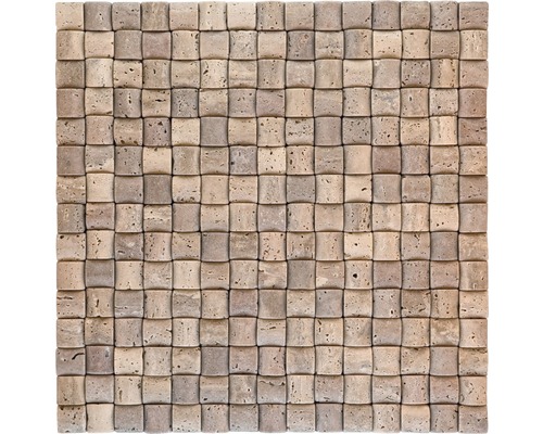 Mosaikfliese aus Naturstein mit quadratischen Elementen