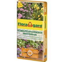 Kübelpflanzenerde Mediterran Floragard 40 L mit 40 Vol. % gebrochenem Blähton-thumb-0