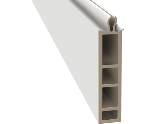 Fensterbankanschlußprofil Altbau 220 cm für ARON Basic/Basic+/Comfort Kunststoff-Türrahmenprofil im Querschnitt