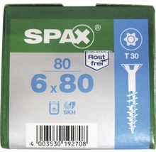 SPAX Schraubenpackung 6 x 80 Millimeter