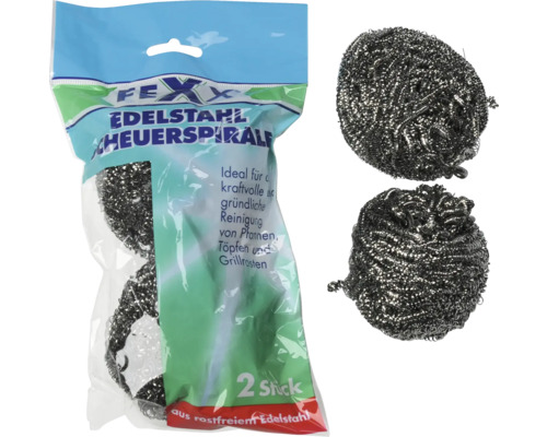 Edelstahl Topfreiniger im Zweierpack