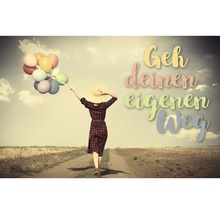 Dekomagnet Geh deinen eigenen Weg 5,5x8,5 cm