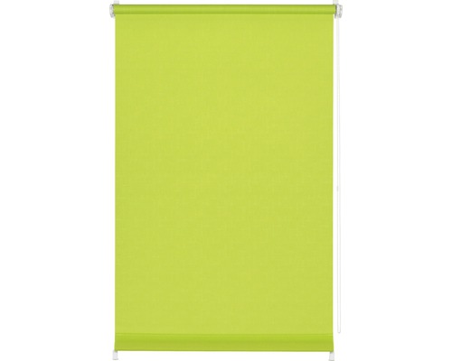 Klemmrollo mit Seitenverspannung ohne Bohren uni apfelgrün 100x150 cm inkl. Klemmträger