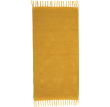 Fleckerlteppich Chenille senfgelb 60x120 cm