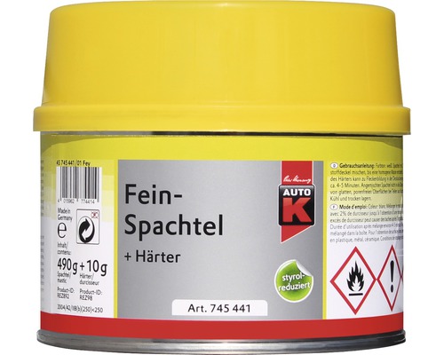 Feinspachtel mit Härter in Dose