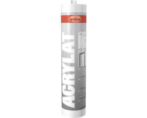 Qualitäts-Acryl grau 300 ml Acrylat Dichtstoffkartusche mit Qualitätszeichen zur Abdichtung von Rissen und Fugen
