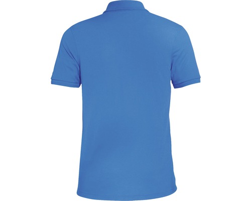 Hellblaues Poloshirt von hinten