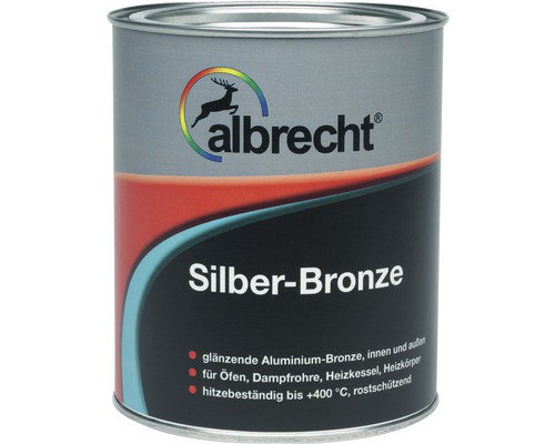 Albrecht Ofenlack Silber-Bronze bis 400 ° C 125 ml
