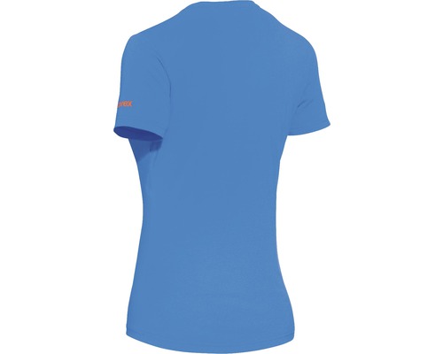 Blaues T-Shirt für Damen, Rückansicht
