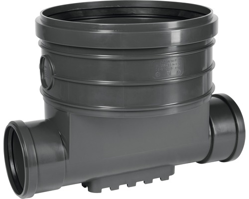 Schachtboden gerade DN 400 mm / 160 mm T-Stück für die Abwasserinstallation