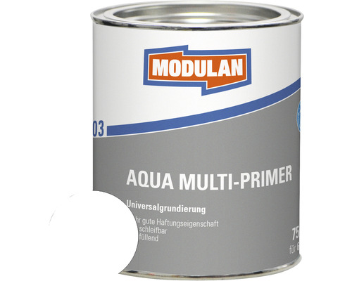 MODULAN 6003 Aqua Multi-Primer Grundierung weiß 750 ml Modulan Aqua Multi-Primer Universalgrundierung im Metalleimer