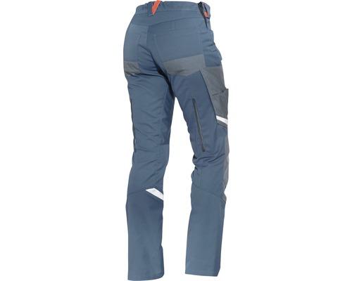 Hose mit Taschen und Verstärkungen, Rückansicht.