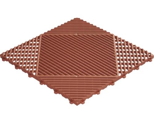 Klickfliese Kunststoff florco classic 40x40 cm 1 Pack 6 Stück terracotta