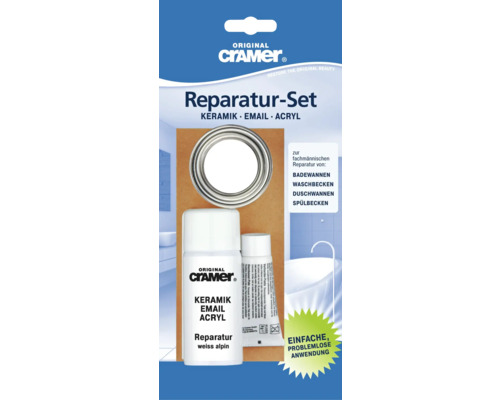 2Stk/Set Tub Fliesen Reparatur Kit Keramik Lücken Reparatur Creme