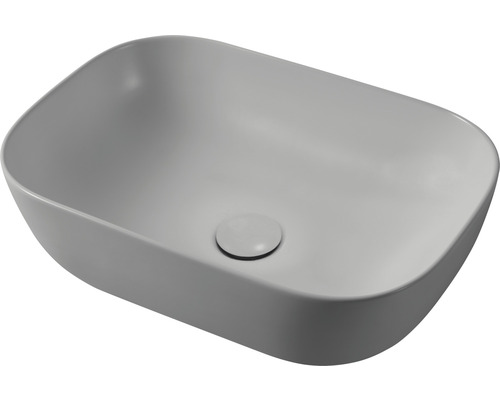 Aufsatzwaschbecken aus Keramik mit rechteckiger Form