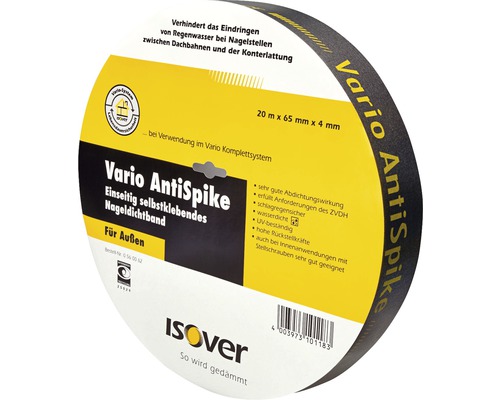 ISOVER Nageldichtband AntiSpike einseitig und selbstklebend für aussen 20 m x 65 mm-0