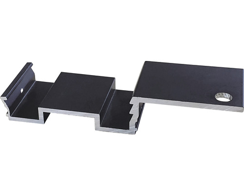 Aluminiumprofil mit Aussparungen und Bohrung