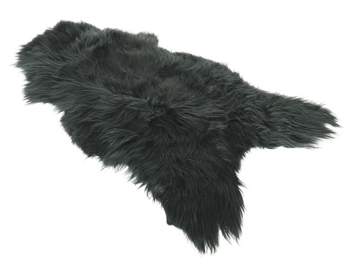 Schwarzes Schaffell