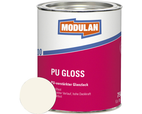 MODULAN 6100 PU Gloss Lack 750ml RAL 9010 reinweiß 750 ml Dose PU-Glanzlack