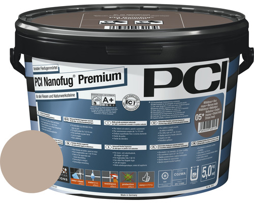 PCI Nanofug® Premium Variabler Flexfugenmörtel für alle Fliesen und Natursteine ahorn 5 kg