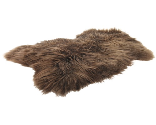 Braune Schaffell-Teppich