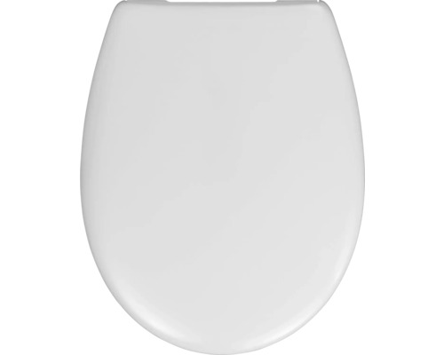 REIKA WC-Sitz IDA weiß mit Absenkautomatik und Quick&Clean Oval für Grohe Bau Toilettendeckel aus Kunststoff