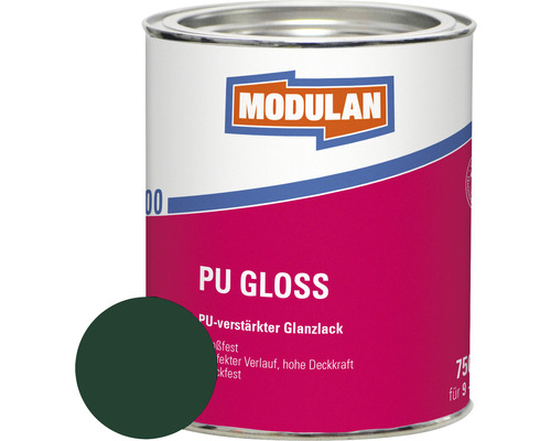 MODULAN 6100 PU Gloss Lack 750ml RAL 6005 moosgrün 750 ml Dose PU Glanzlack