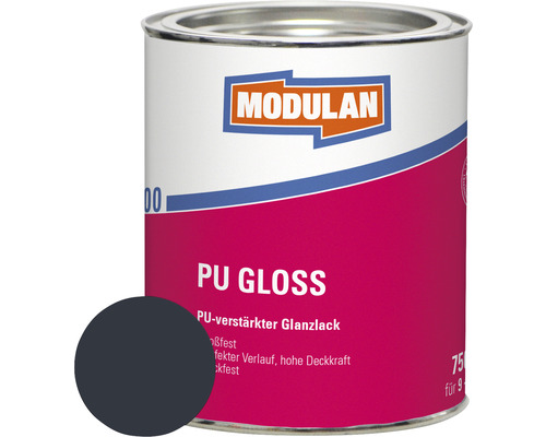 MODULAN 6100 PU Gloss Lack 750ml RAL 7016 anthrazit 750 ml Modulan PU Glanz Lackdose