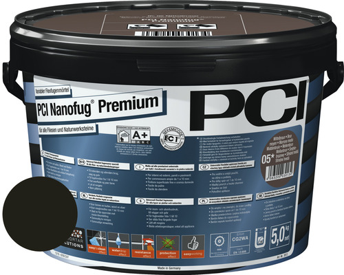 PCI Nanofug® Premium Variabler Flexfugenmörtel für alle Fliesen und Natursteine schwarzbraun 5 kg-0