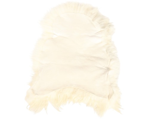 Weiße Schaffell-Teppich