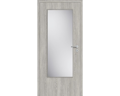 On sale Zimmertür 198,5x86 Typ 2505-LA-1D mit Satinato Glas Röhrenspan