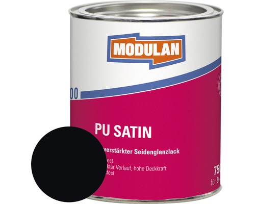 MODULAN 6100 PU Satin Lack RAL 9005 tiefschwarz 750 ml