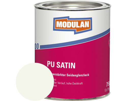 MODULAN 6100 PU Satin Lack RAL 9016 verkehrsweiß 2,5 L MODULAN PU Satin Lackdose