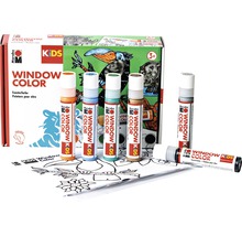 Marabu Window Color Malset für Kinder mit Malvorlagen