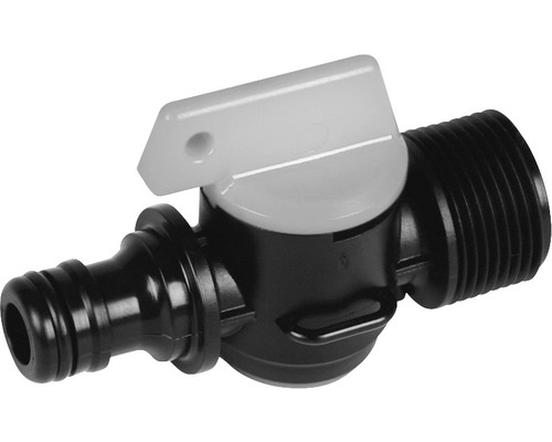 Gartenhahnstück mit Regler aus Kunststoff